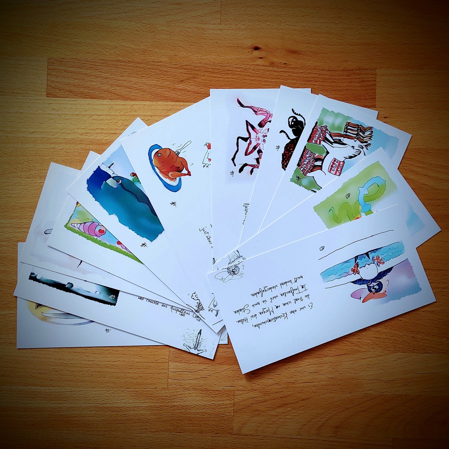 11 HELLMANNs ERHELLENDE Postkarten