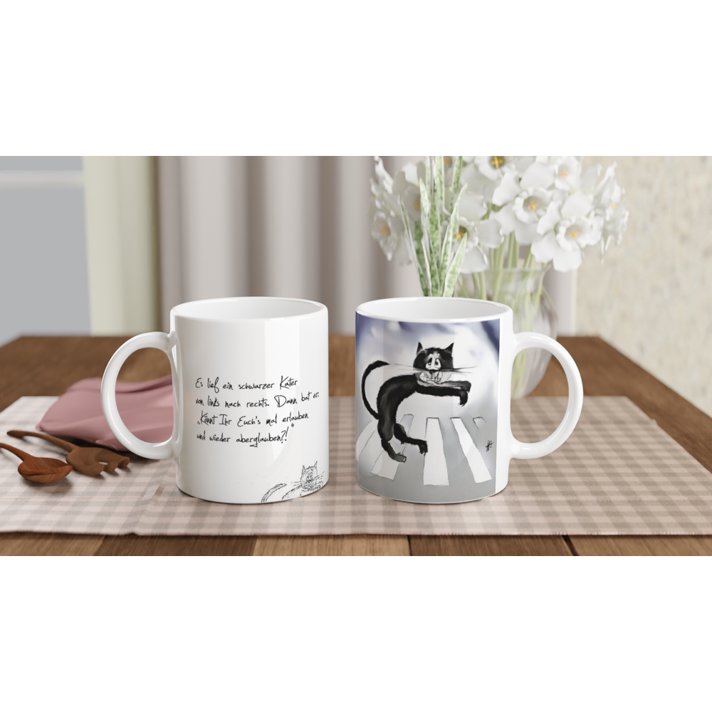 Der skeptische Kater – Die Tasse für alle, die mit Aberglauben aufräumen