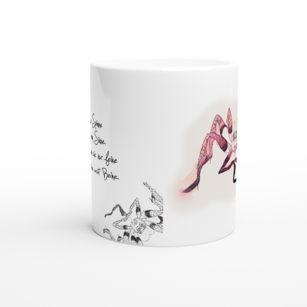 Die eitle Spinne – Die Tasse für Modebewusste mit Humor