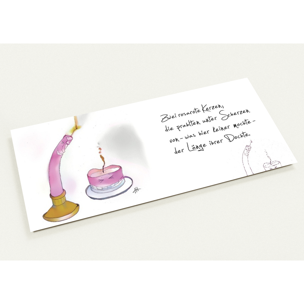 10 Kerzen-Karten (2-seitig, inkl. Premium-Umschläge)