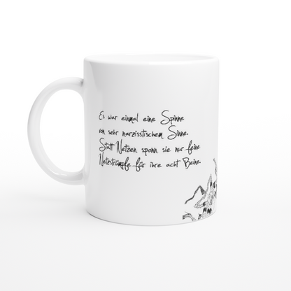 Die eitle Spinne – Die Tasse für Modebewusste mit Humor