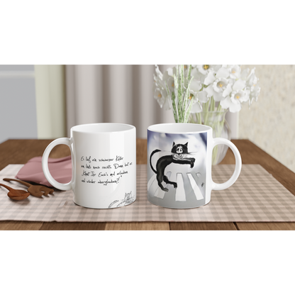 Der skeptische Kater – Die Tasse für alle, die mit Aberglauben aufräumen