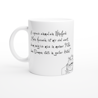 Das stilbewusste Nilpferd – Die Tasse für selbstbewusste Genießer