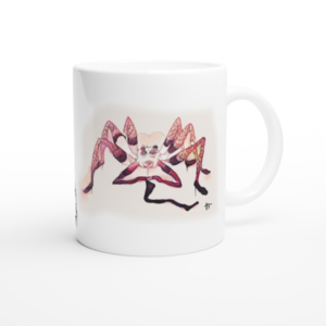 Die eitle Spinne – Die Tasse für Modebewusste mit Humor