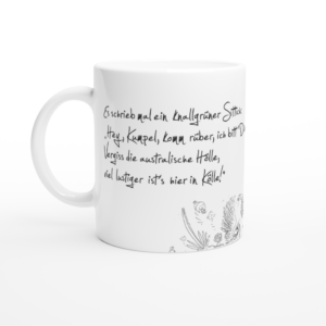 Der grüne Sittich von Kölle – Die Tasse für echte Jecken
