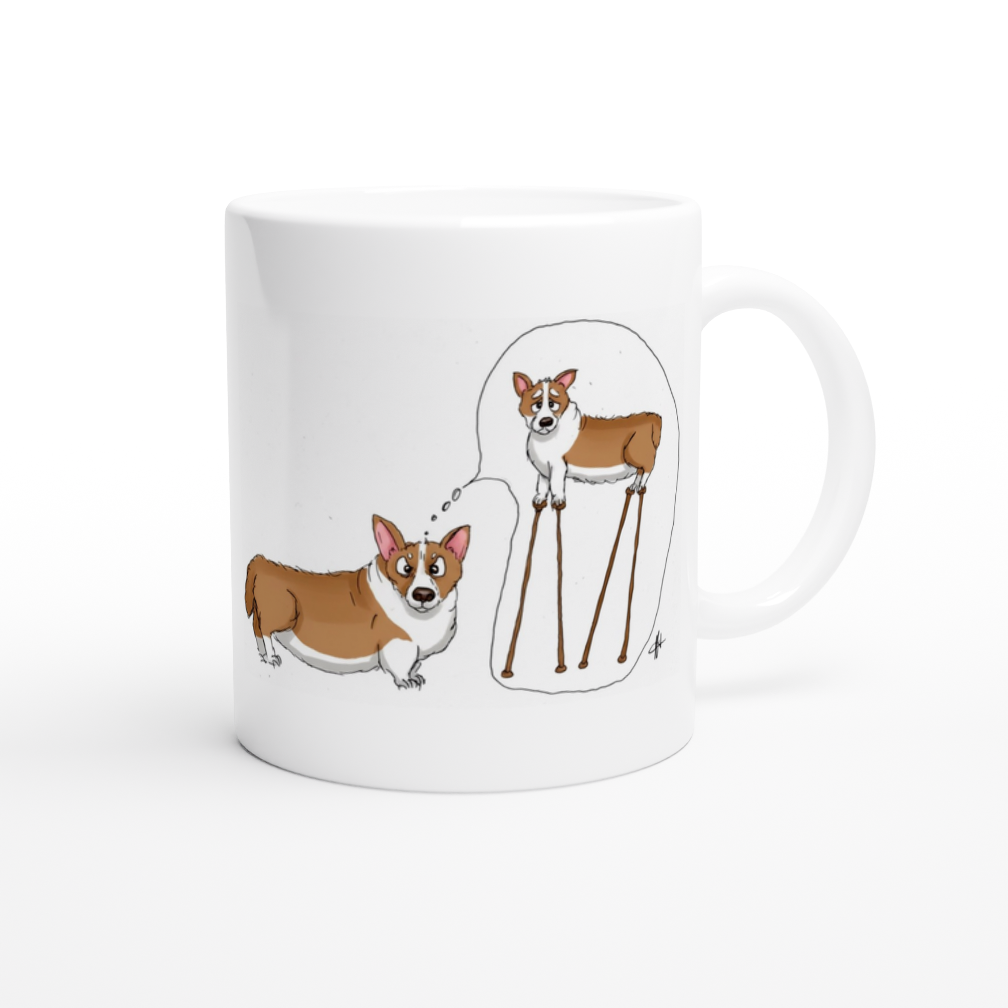 Der Corgi mit dem Stelzentraum